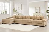 DESEO 170" 4-Seater Sofa with 1 Ottoman