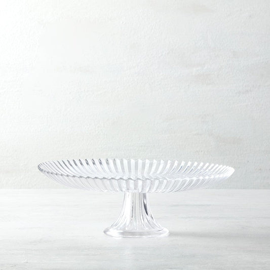 Archie Clear Large Cake Stand 13"