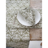 French Home Botanical Table Runner - Sage
