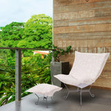 Indoor/Outdoor Puff Chair Cover & Cushion Syros Denim