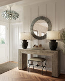Dario Round Gray Mirror