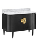 Briallen 48" Black Vanity with Oval Undermount Sink
