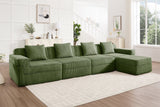 MARTHA 153" 4-Seater Sofa with 1 Ottoman