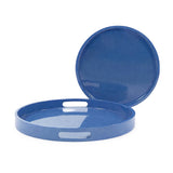 Saint Tropez Round Tray Set of 2 - Classic Navy