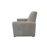 Modern High Back Recliner, Light Grey*