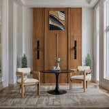 Sacha - Linen Dining Chair With Natural Base (Set of 2)