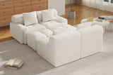 NEXO 135" 4-Seater Sofa with 2 Ottomans