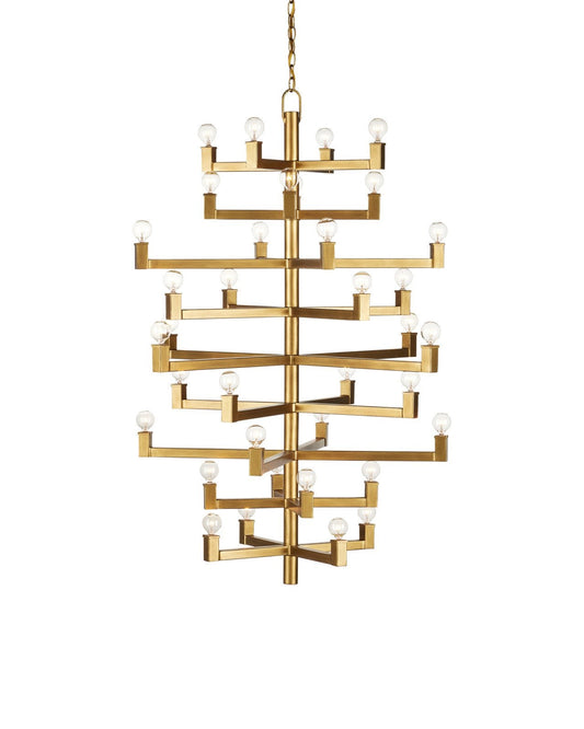 Andre Large Brass Chandelier