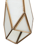 Glace White 3-Light Round Multi-Drop Pendant