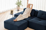 CORDELIA 117" 3-Seater Sofa with 2 Ottomans
