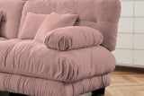 CLOUDIES 94" Loveseat with 2 Ottomans
