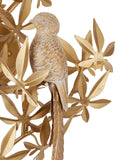Aviary Gold Wall Sconce, Left