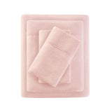 Solid Micro Fleece Sheet Set, Blush