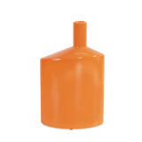 Orange Valencia Askewed Tall Bottle Vase