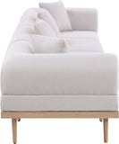 Laguna - 4 Piece Resilient Water Resistant Fabric 142" Upholstered Outdoor Patio Modular Sofa