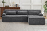 ZELAR 102" Chenille Right Chaise Sofa