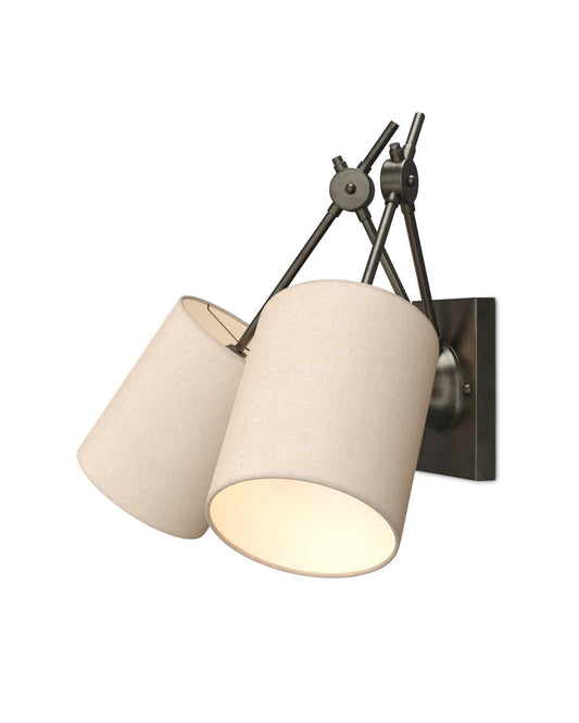 Compass Black Wall Sconce