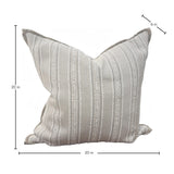 Tayos Natural 20x20 Down Filled Pillow