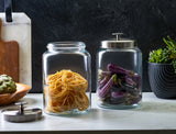 Kook 4 Qt Glass Pantry Canisters, Set of 2