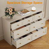7 Drawer Dresser, 47'' Wide Modern Chest of Drawers