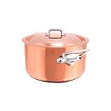 Mauviel M'6 S Induction Copper Stewpan With Lid, Cast Stainless Steel Handles