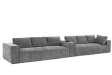NOUVA 130" Chenille 6-Seater Sofa