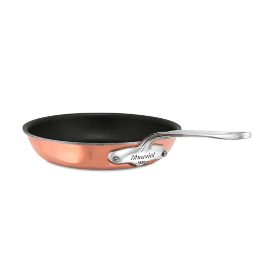 Mauviel M'6 S Induction Copper Nonstick Frying Pan With Cast Stainless Steel Handle, 11.8-In