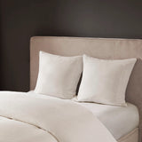 Eggshell 3-Piece Comforter or Duvet Cover Set Decor Pillow