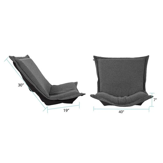 Puff Chair Cover Barbet Charcoal-Cover Only