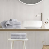 500GSM Turkish Cotton Quick Dry Plush Towel Set, Light Grey