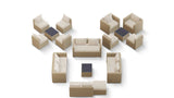 Transformer Patio Conversation Set - Modular 12 Piece to 20