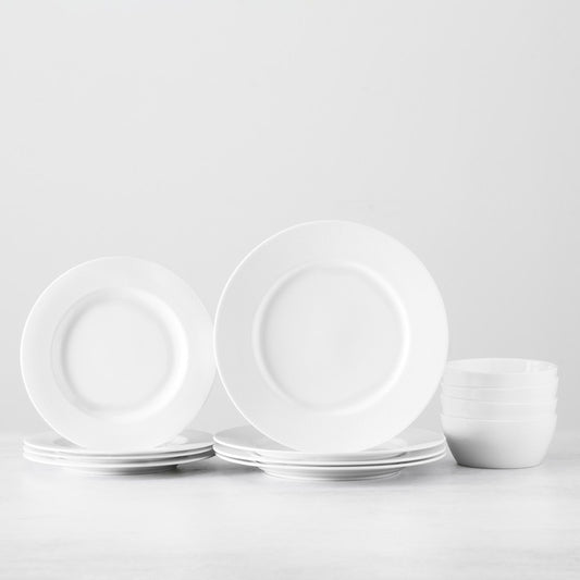 Ornament White 12pc Dinnerware Set