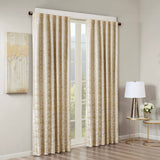Marble Total Blackout Window Curtain, Gold (Max Blackout)