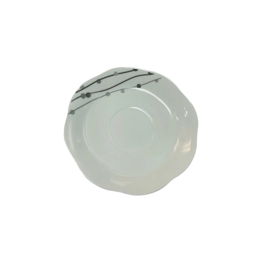 White Black Dot Porcelain Coffee Set of 6