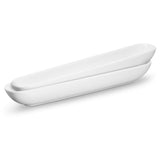 Kook Ceramic Olive Boat Trays Set of 2, 12 Inch,White