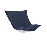 Patio Scroll Puff Chair Cover & Cushion- Alicante Indigo