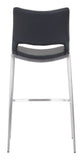 Ace Barstool (Set of 2) Black & Silver