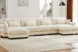 CLOUDIES 173" 4 Seater Sofa with 2 Ottomans