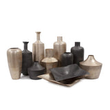 Etched Crossways Curved Neck Vase- Small