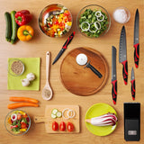 Moss & Stone 7-Piece Kitchen Knife Set with Block