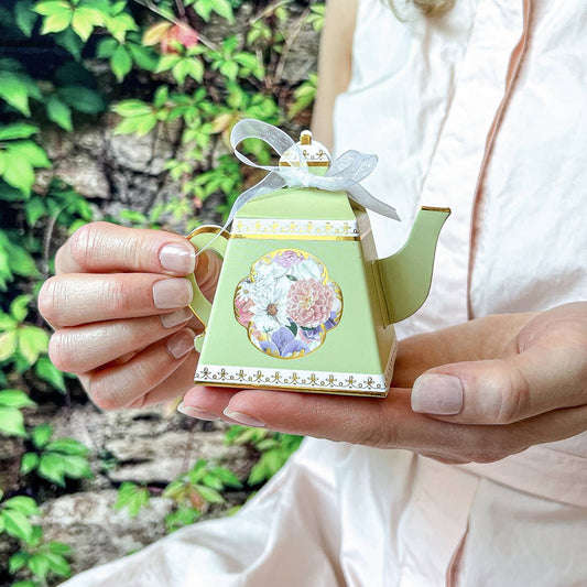 Tea Time Party Favor Boxes Set of 24 Assorted