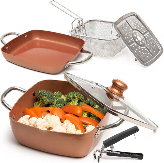 Moss & Stone 6-Piece Copper Chef Cookware Set