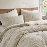 3-Piece Oversized Cotton Matelasse Comforter Set