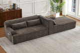 ZELAR 102" Chenille Right Chaise Sofa