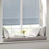 Basketweave Roman Shade, Blue