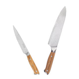 French Home 2-Piece Damascus Steel Knife Set