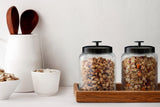 Kook Glass Storage Canisters, 2.8L, Set of 2