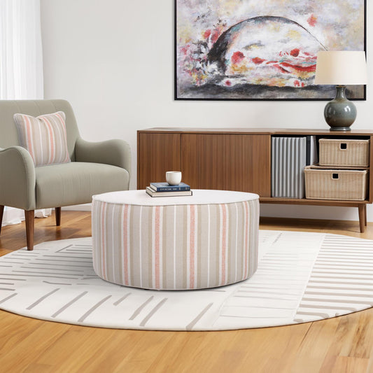 Indoor/Outdoor Universal Round Ottoman Dune Terra