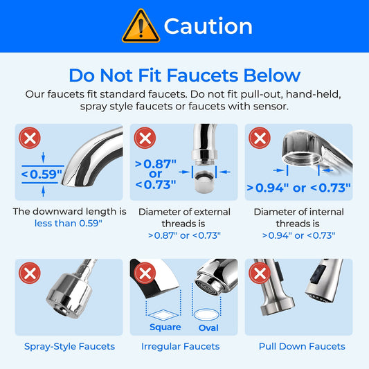 Waterdrop Countertop Water Filter, 4000 Gallons Ultra Filtration System and Filter Life Reminder, Reduces Heavy Metals, Bad Odor, and 99% Chlorine (1 Filter Included) WD-CTF-07