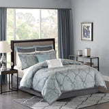 Woven 12-Piece Complete Comforter and Sheet Set, Blue